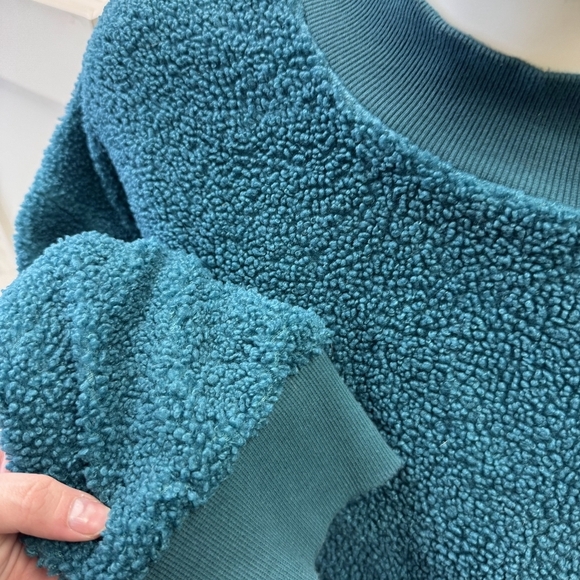 Fabletics Teal Malia Polar Fleece Pullover - Size 3x - Picture 5 of 5